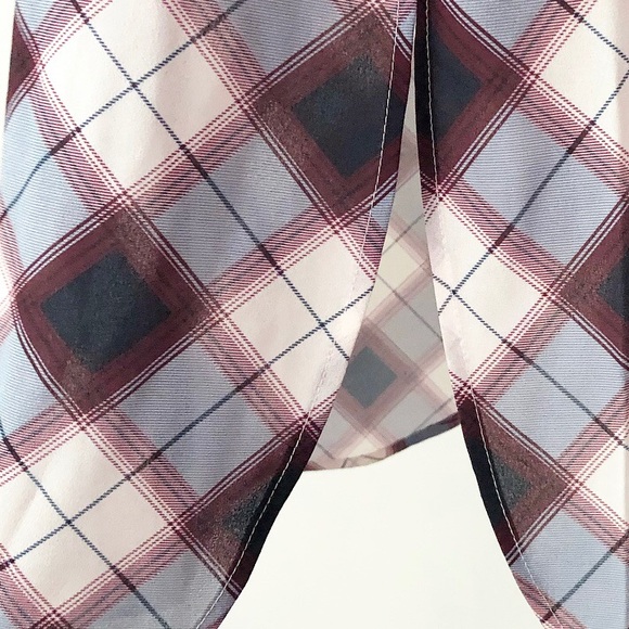 Prana | Burgundy & Blue Plaid Flint Tunic/Dress NWT - Picture 7 of 13